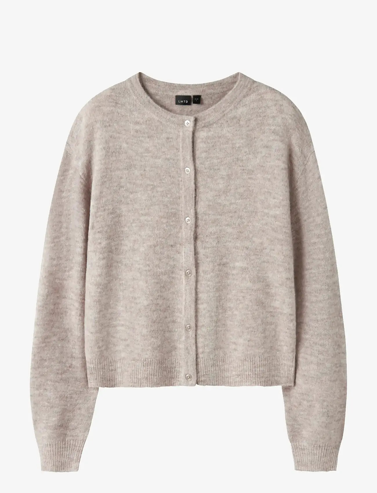 LMTD - NLFLODET LS SHORT KNIT CARDIGAN NOOS - cardigans - peyote - 0