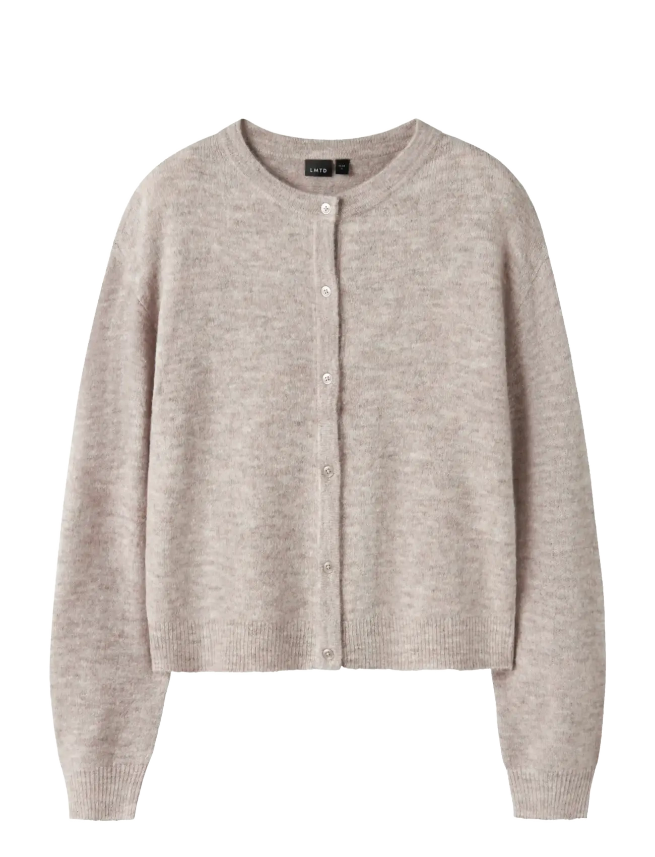 LMTD - NLFLODET LS SHORT KNIT CARDIGAN NOOS - susegamieji megztiniai - peyote - 0