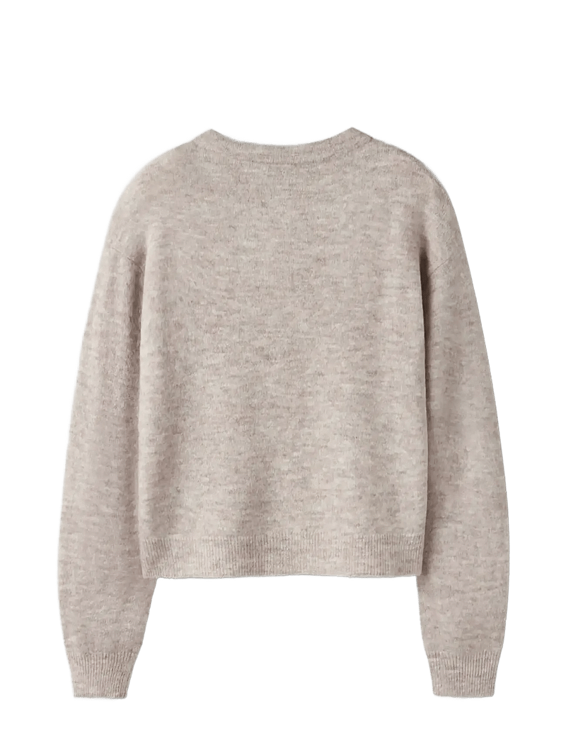 LMTD - NLFLODET LS SHORT KNIT CARDIGAN NOOS - cardigans - peyote - 1