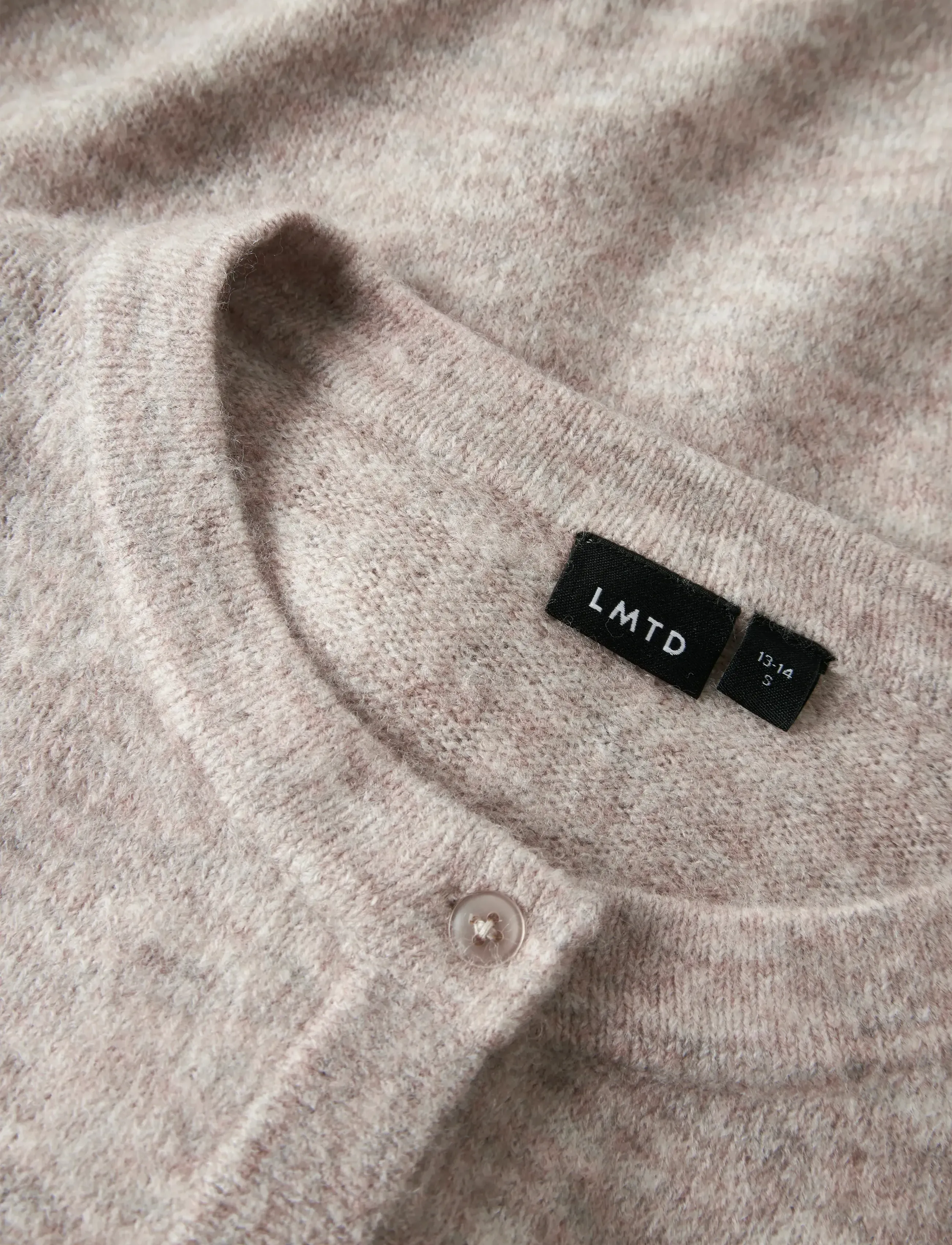 LMTD - NLFLODET LS SHORT KNIT CARDIGAN NOOS - susegamieji megztiniai - peyote - 2