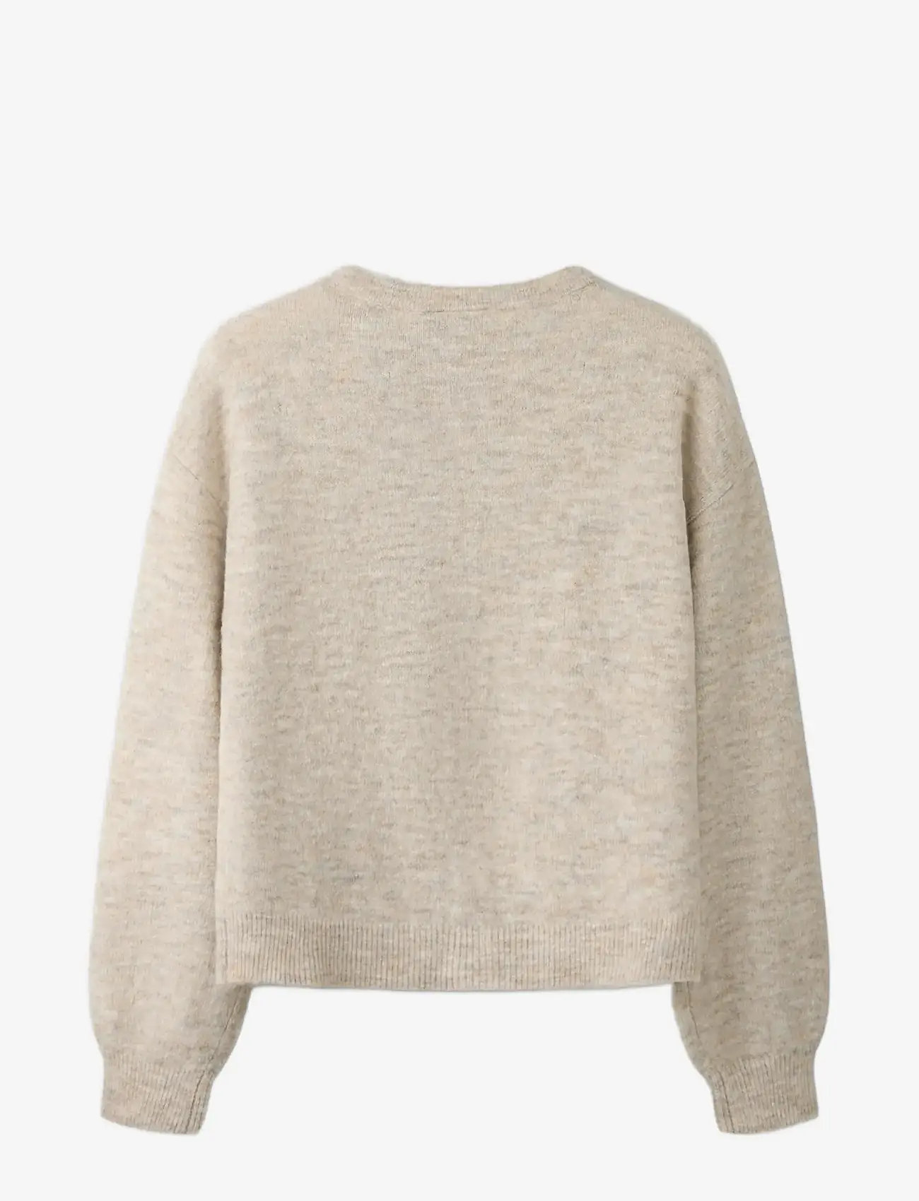 LMTD - NLFLODET LS SHORT KNIT CARDIGAN NOOS - cardigans - peyote melange - 1