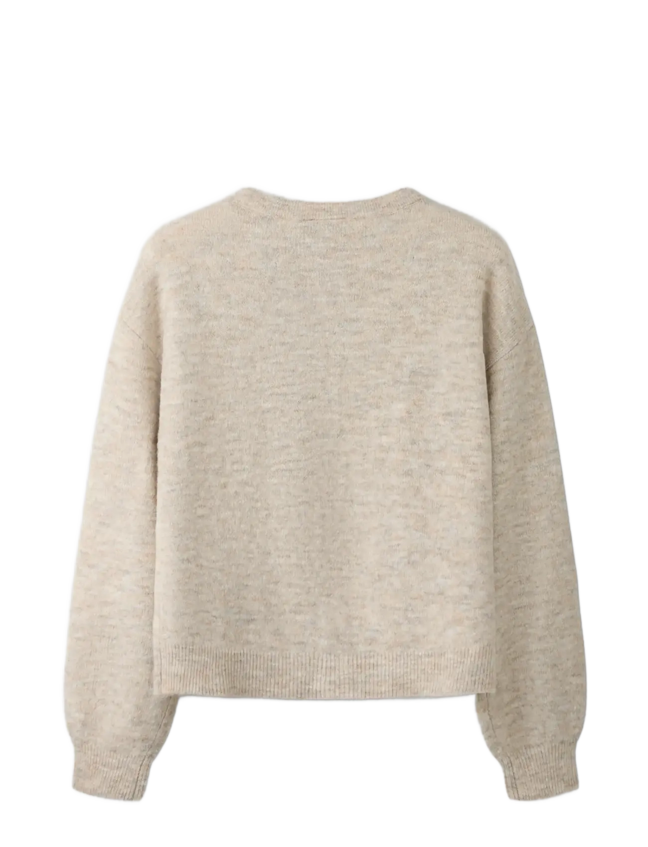 LMTD - NLFLODET LS SHORT KNIT CARDIGAN NOOS - kardiganid - peyote melange - 1