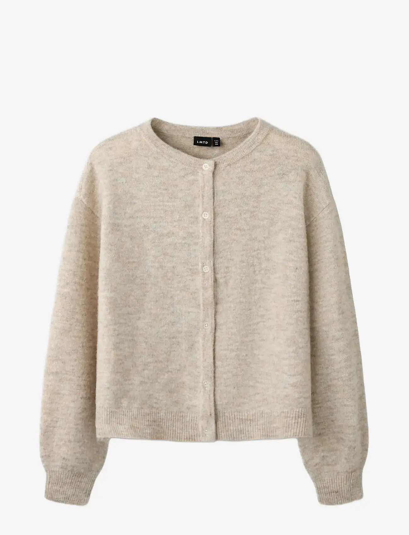 LMTD - NLFLODET LS SHORT KNIT CARDIGAN NOOS - cardigans - peyote melange - 2