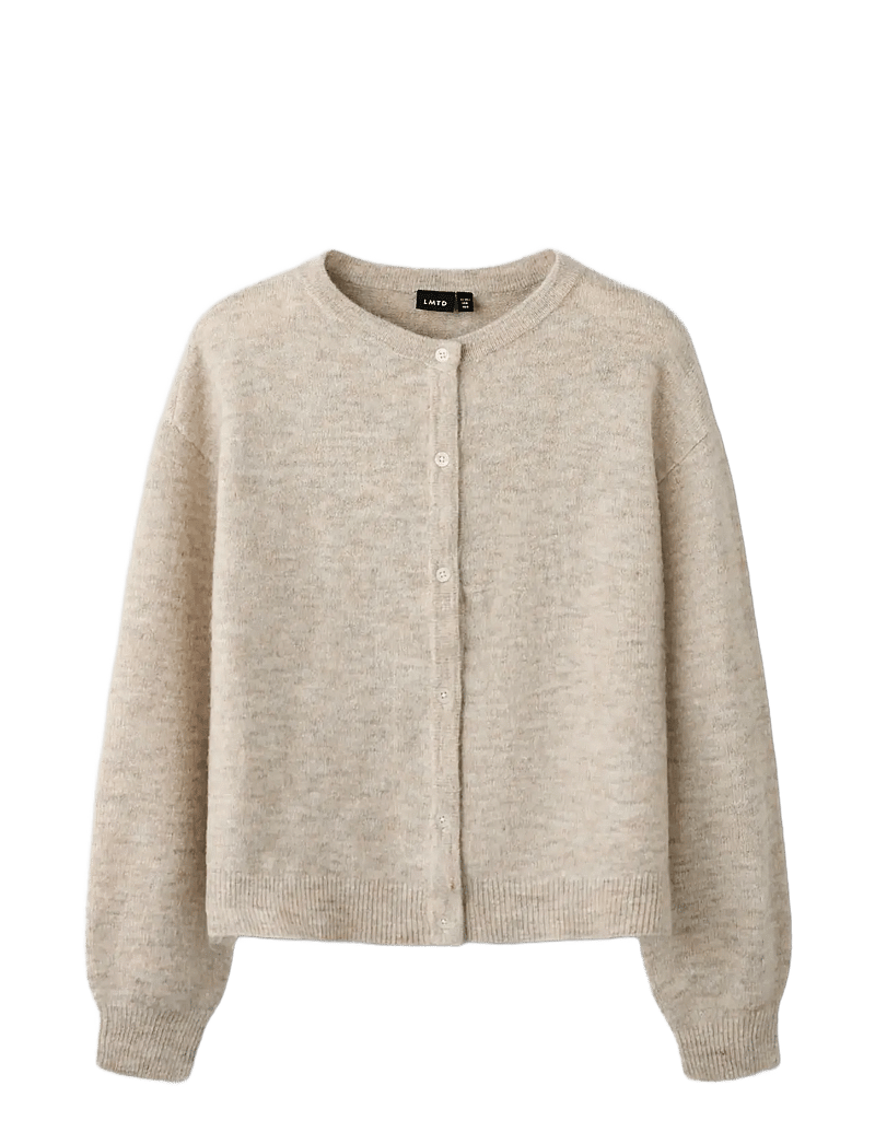 LMTD - NLFLODET LS SHORT KNIT CARDIGAN NOOS - cardigans - peyote melange - 2