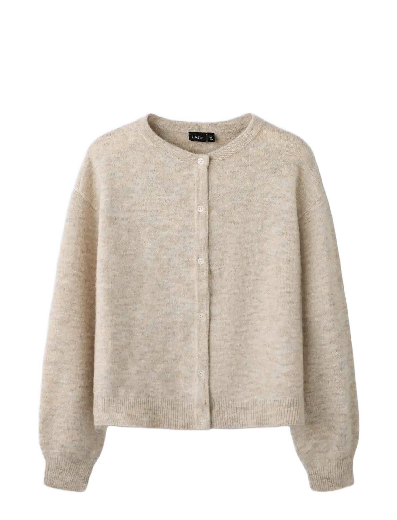 LMTD - NLFLODET LS SHORT KNIT CARDIGAN NOOS - kardiganid - peyote melange - 2