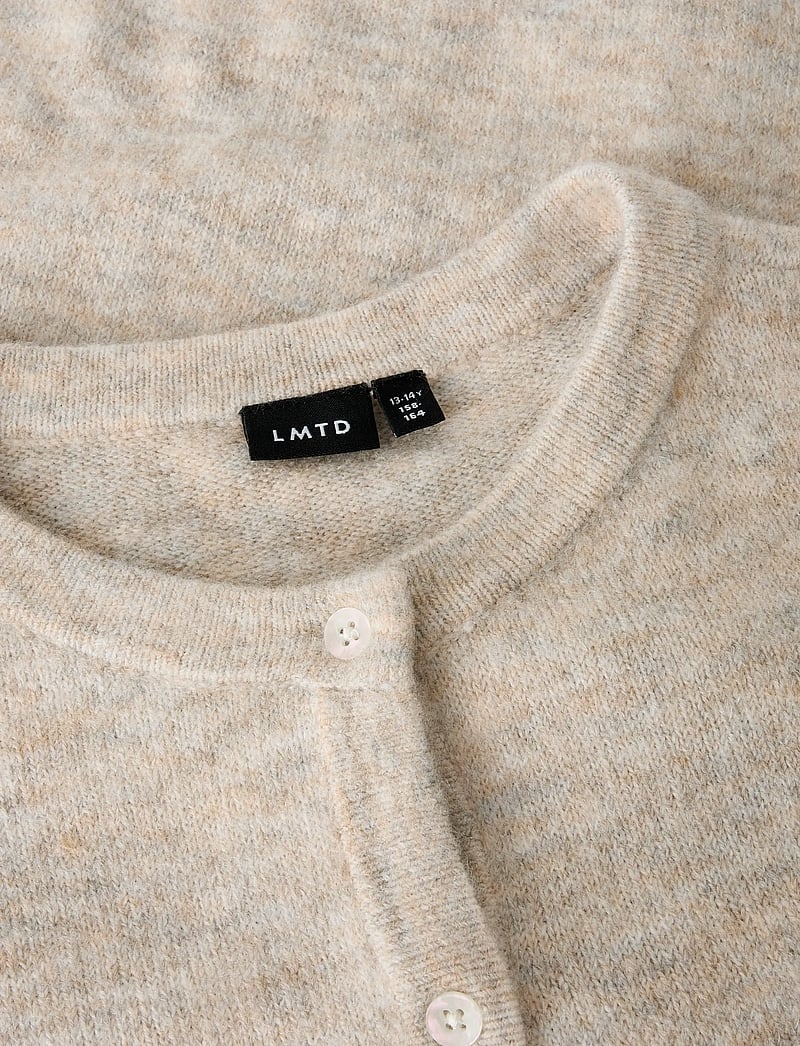 LMTD - NLFLODET LS SHORT KNIT CARDIGAN NOOS - cardigans - peyote melange - 5