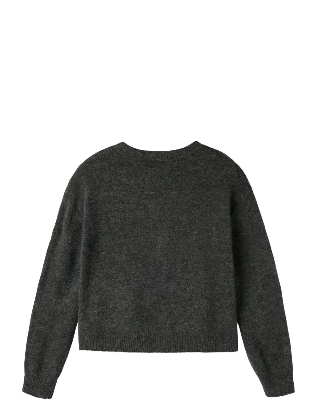 LMTD - NLFLODET LS SHORT KNIT CARDIGAN NOOS - susegamieji megztiniai - raven - 1