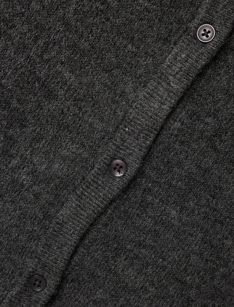 LMTD - NLFLODET LS SHORT KNIT CARDIGAN NOOS - cardigans - raven - 2