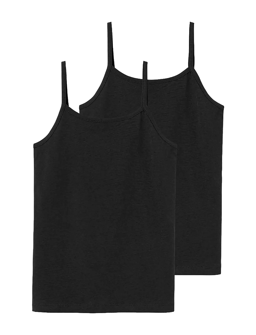 LMTD - NLFNOVE STRAP SHORT S TOP 2P NOOS - black - 0