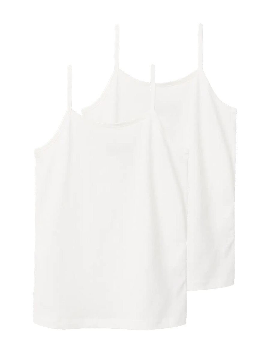 LMTD - NLFNOVE STRAP SHORT S TOP 2P NOOS - white alyssum - 0