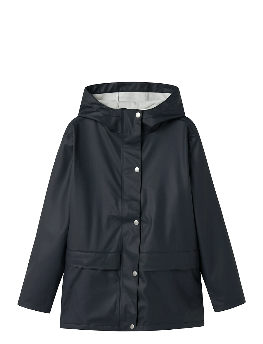 LMTD - NLNDRY10 LONG RAIN JACKET FO - regnjakker - dark sapphire - 0