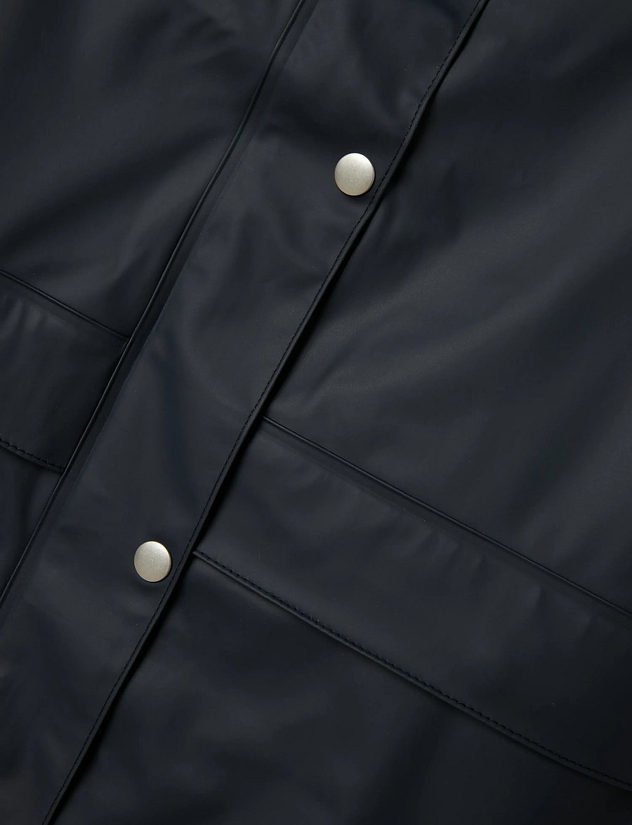 LMTD - NLNDRY10 LONG RAIN JACKET FO - regnjakker - dark sapphire - 3