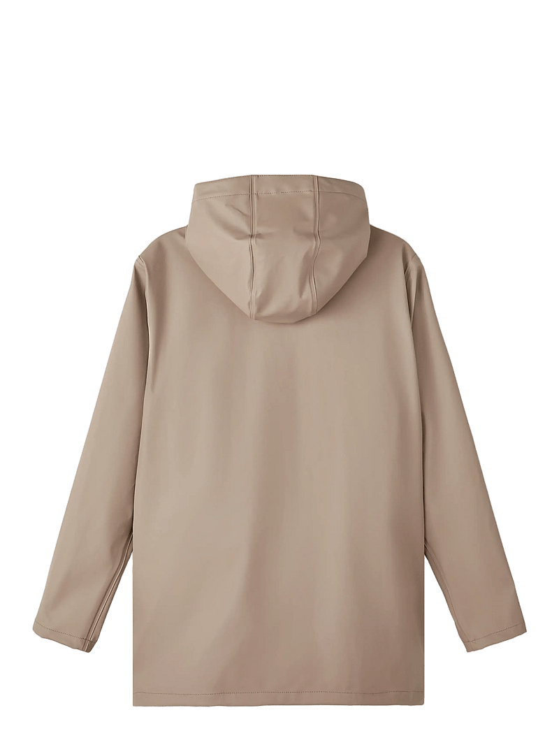 LMTD - NLNDRY10 LONG RAIN JACKET FO - regnjakker - mocha meringue - 2