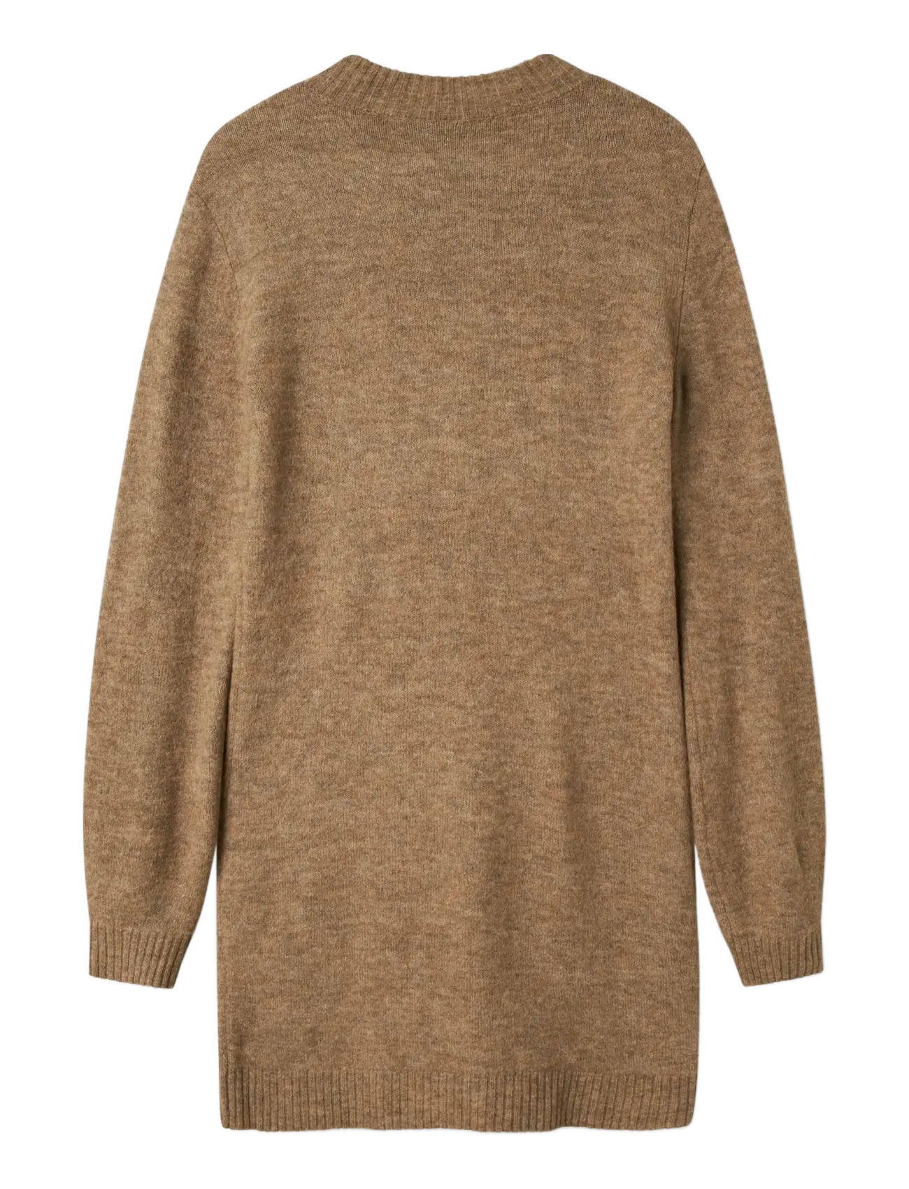 LMTD - NLFLODET LS SHORT KNIT DRESS - robes décontractées à manches longues - savannah tan - 2