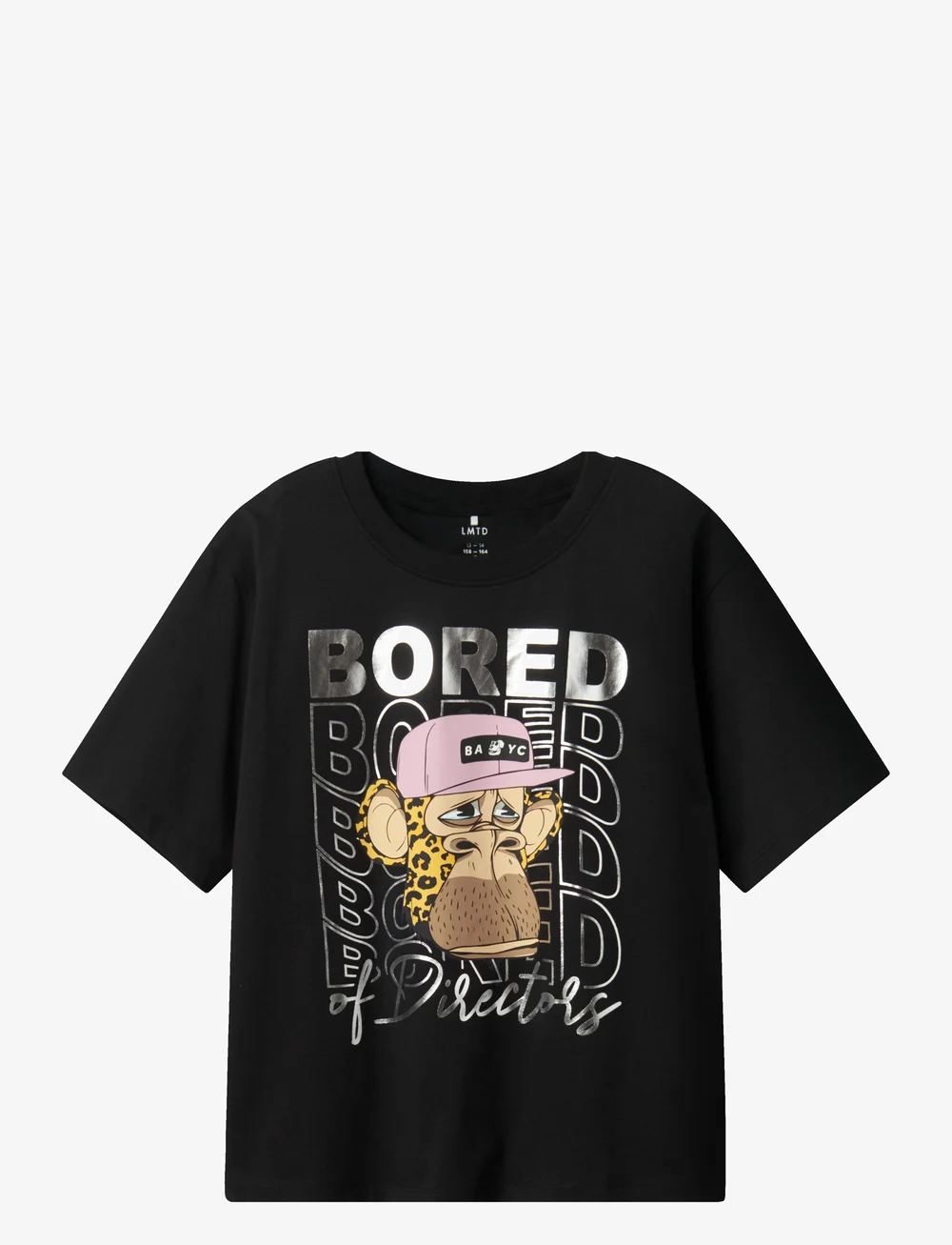 LMTD - NLFABRINA BOREDOFD SS L SHORT TOP SKY - lühikeste varrukatega t-särgid - black - 0