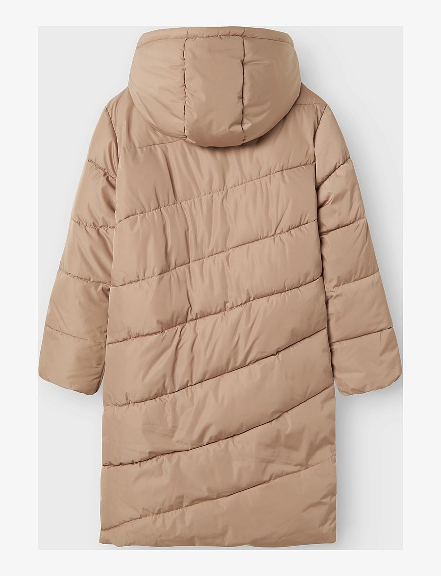 LMTD - NLFMYIS03 LONG JACKET BIAS W HOOD FO - veste d'hiver - mocha meringue - 1