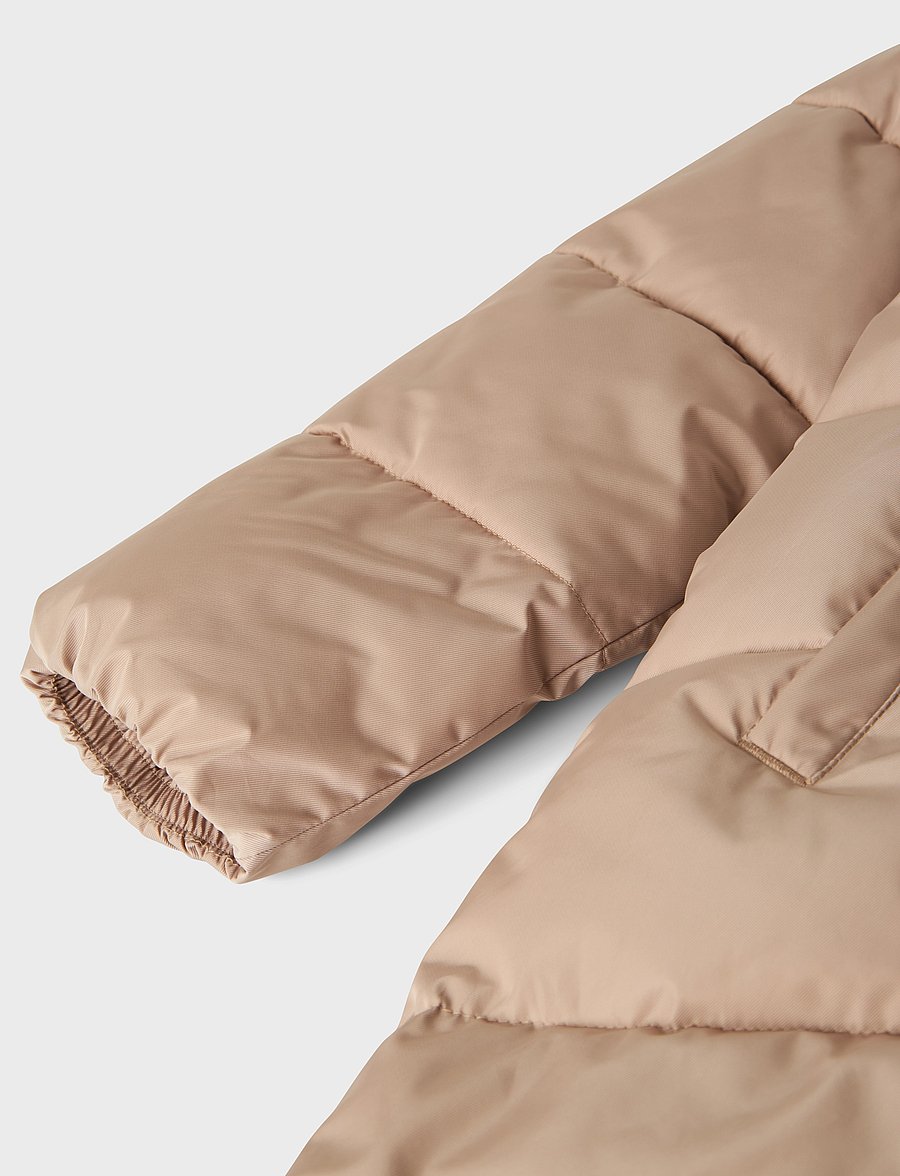 LMTD - NLFMYIS03 LONG JACKET BIAS W HOOD FO - veste d'hiver - mocha meringue - 2