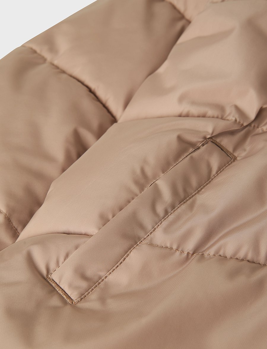 LMTD - NLFMYIS03 LONG JACKET BIAS W HOOD FO - veste d'hiver - mocha meringue - 3