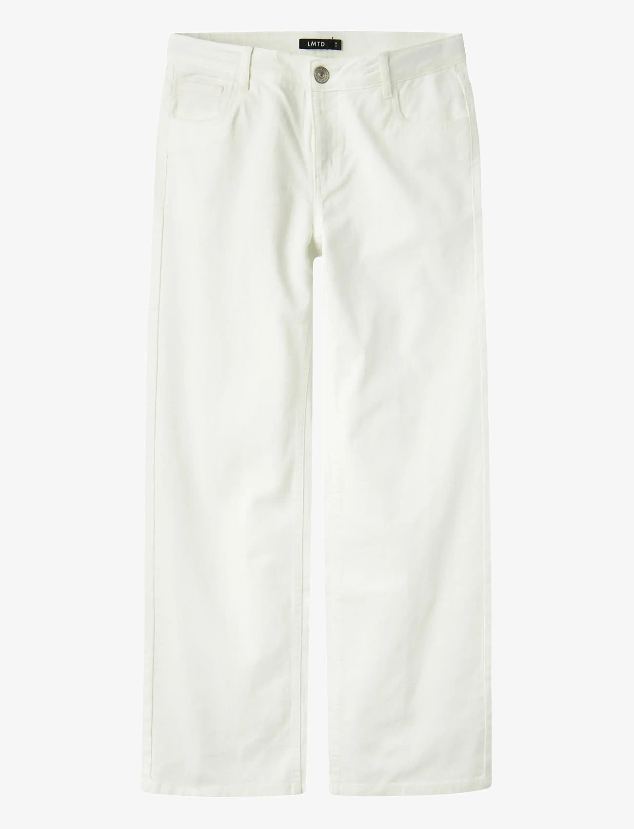 LMTD - NLFTAZZA TWI LW STRAIGHT PANT NOOS - tavalised teksad - bright white - 0
