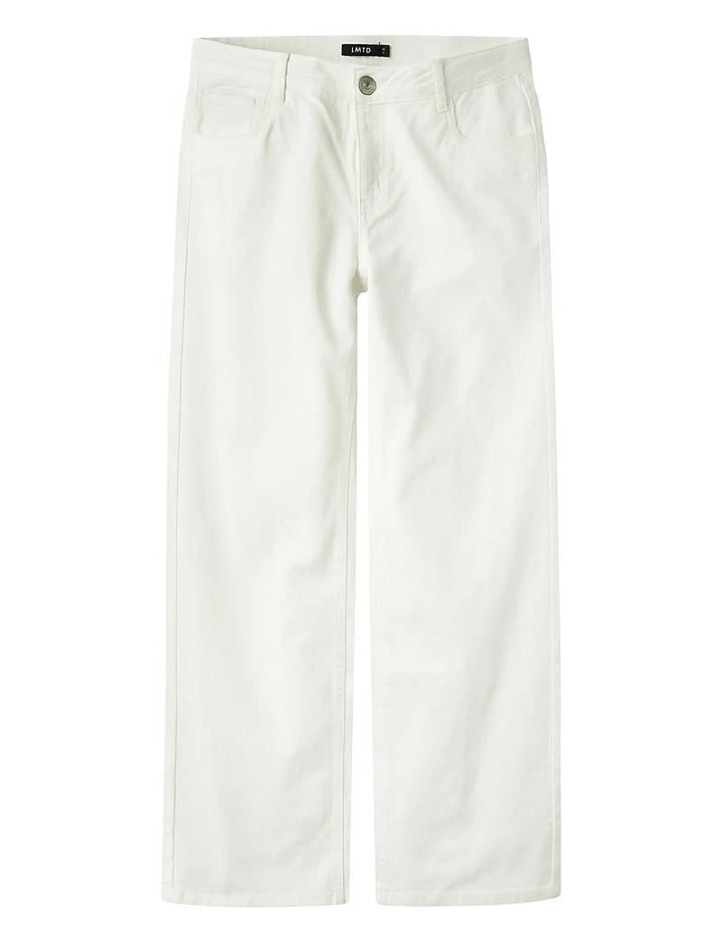 LMTD - NLFTAZZA TWI LW STRAIGHT PANT NOOS - tavalised teksad - bright white - 0