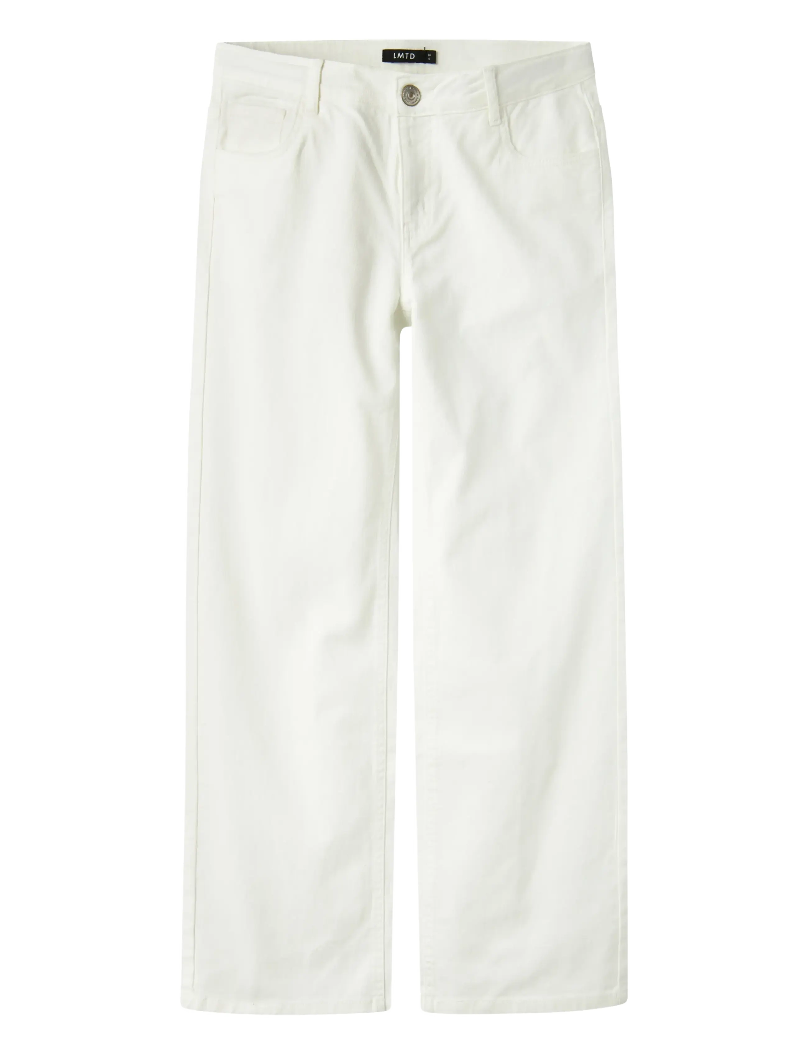 LMTD NLFTAZZA TWI LW STRAIGHT PANT NOOS - App deal - BRIGHT WHITE / white