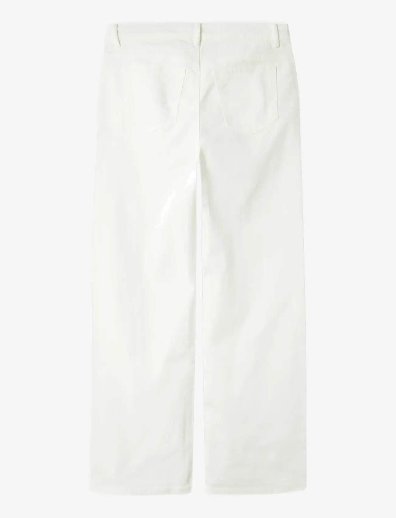 LMTD - NLFTAZZA TWI LW STRAIGHT PANT NOOS - tavalised teksad - bright white - 1