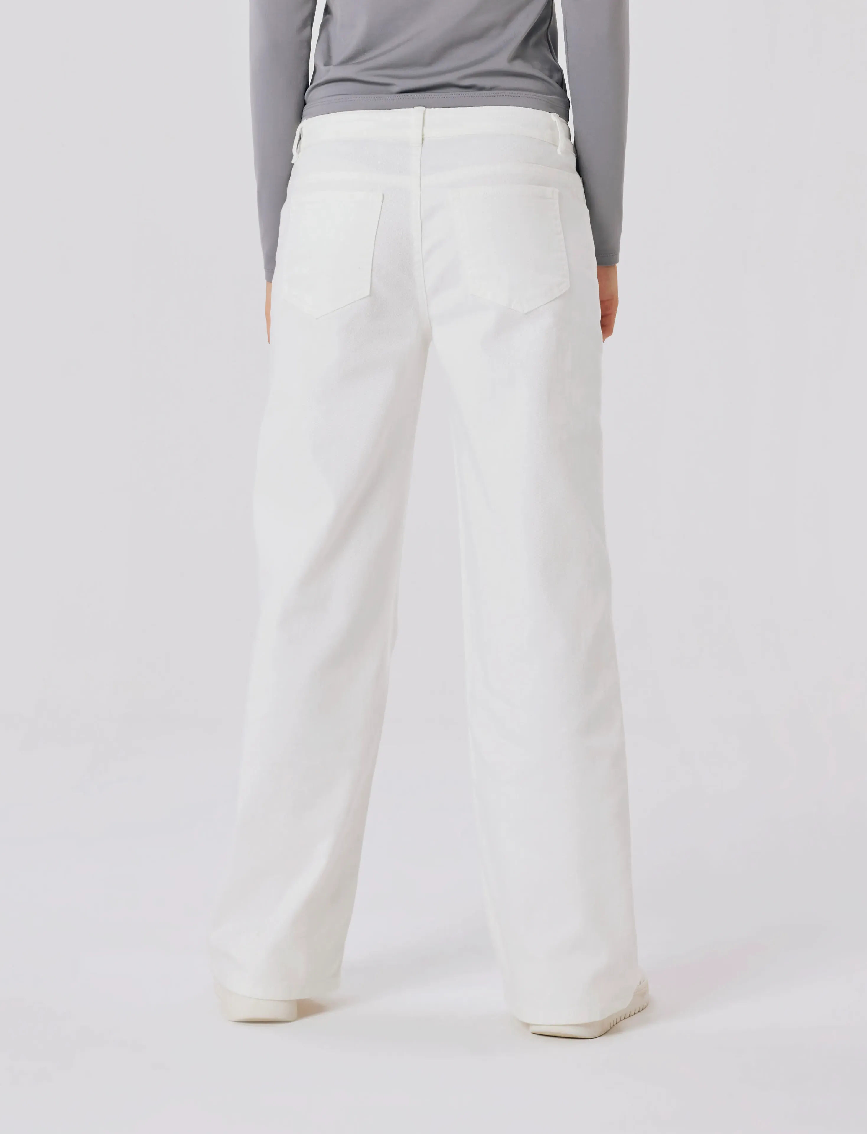 LMTD - NLFTAZZA TWI LW STRAIGHT PANT NOOS - regular jeans - bright white - 4