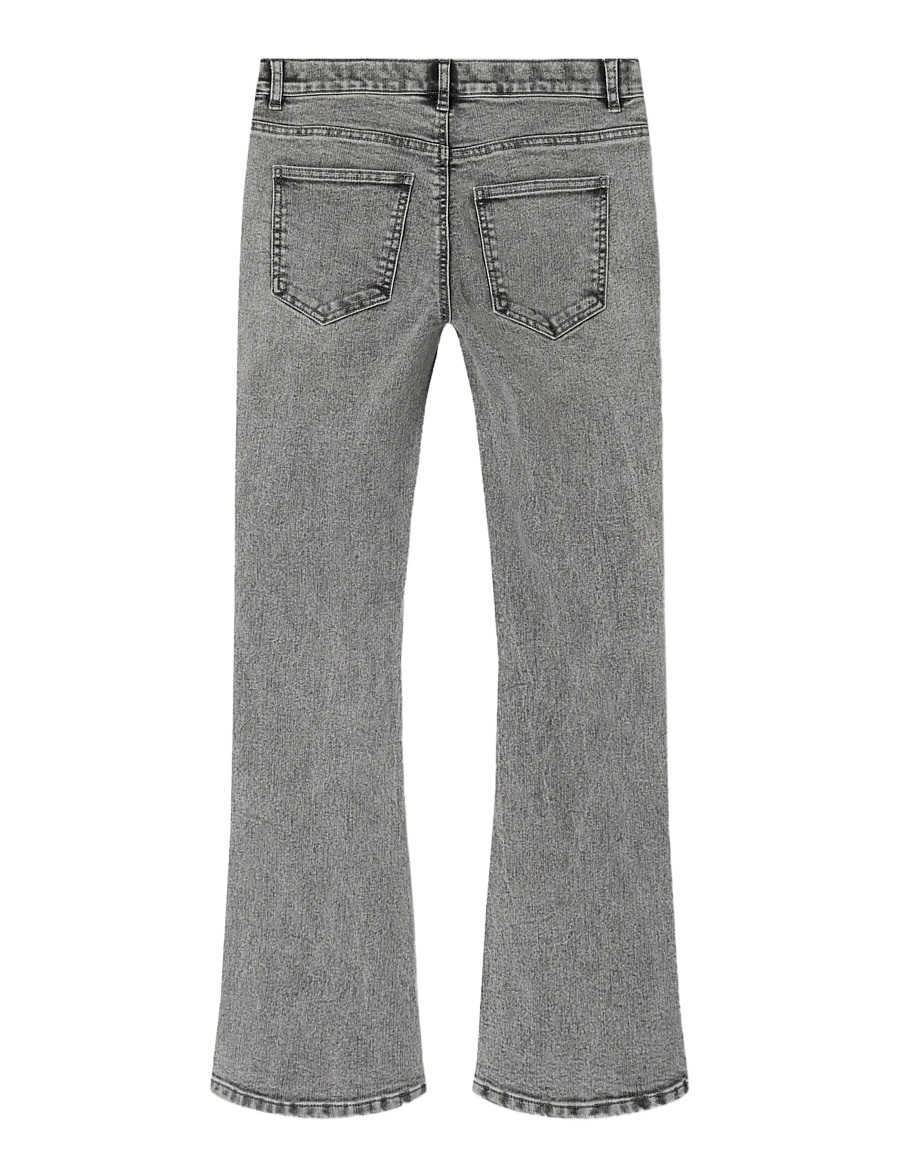 LMTD - NLFTIANNA DNM LW BOOTCUT PANT NOOS - hosen mit weitem bein - light grey denim - 1