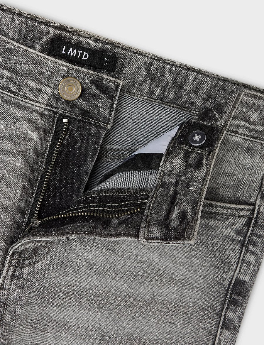 LMTD - NLFTIANNA DNM LW BOOTCUT PANT NOOS - hosen mit weitem bein - light grey denim - 4