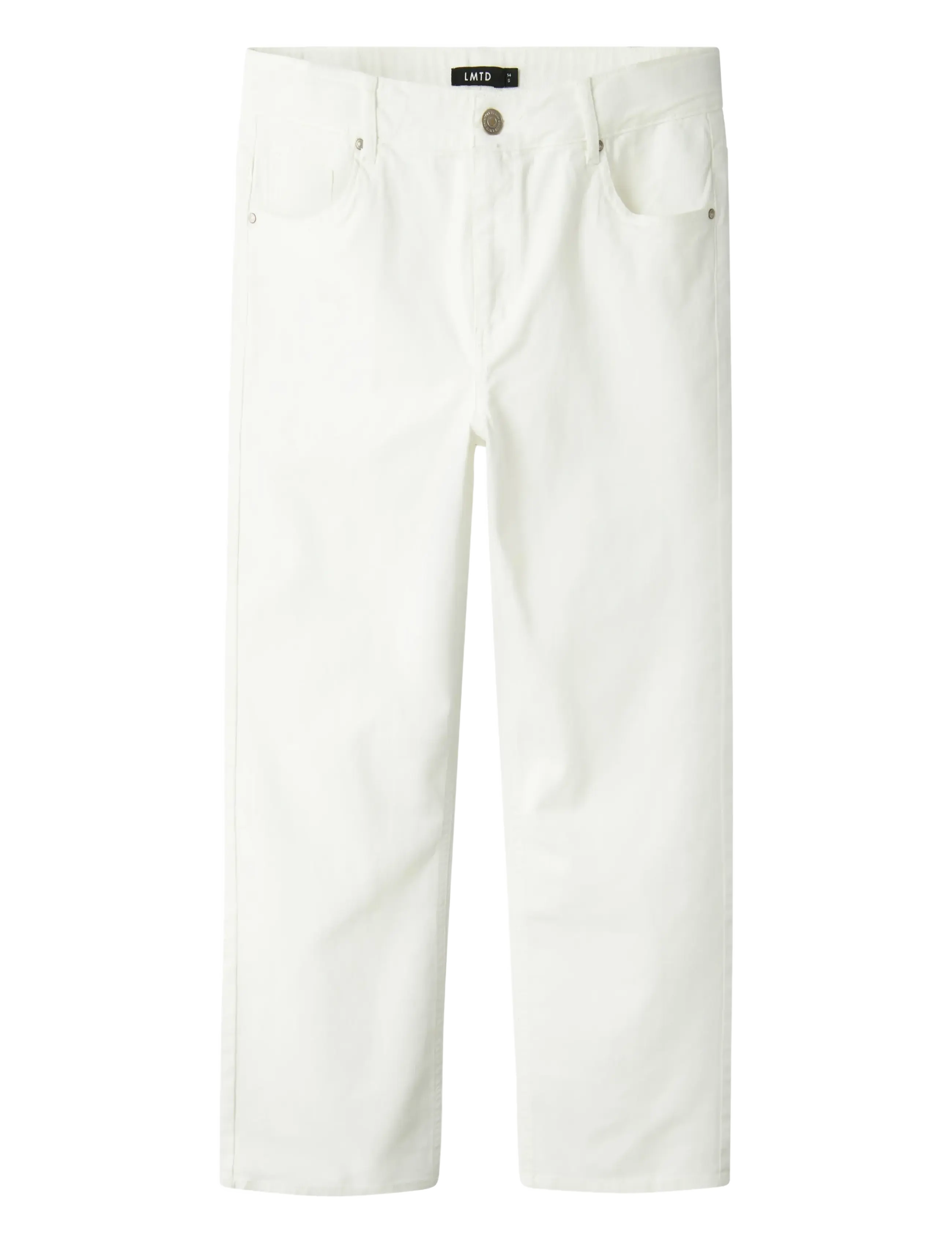 LMTD Nlmtazza Twi Dad Straight Hose Noos Weiß - 134 - Kinder