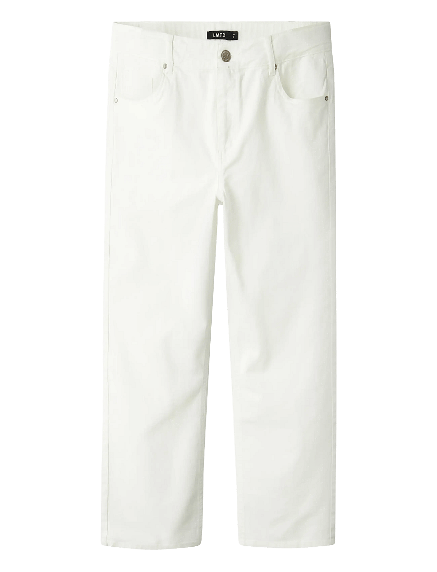 LMTD - NLMTAZZA TWI DAD STRAIGHT PANT NOOS - regular jeans - bright white - 0