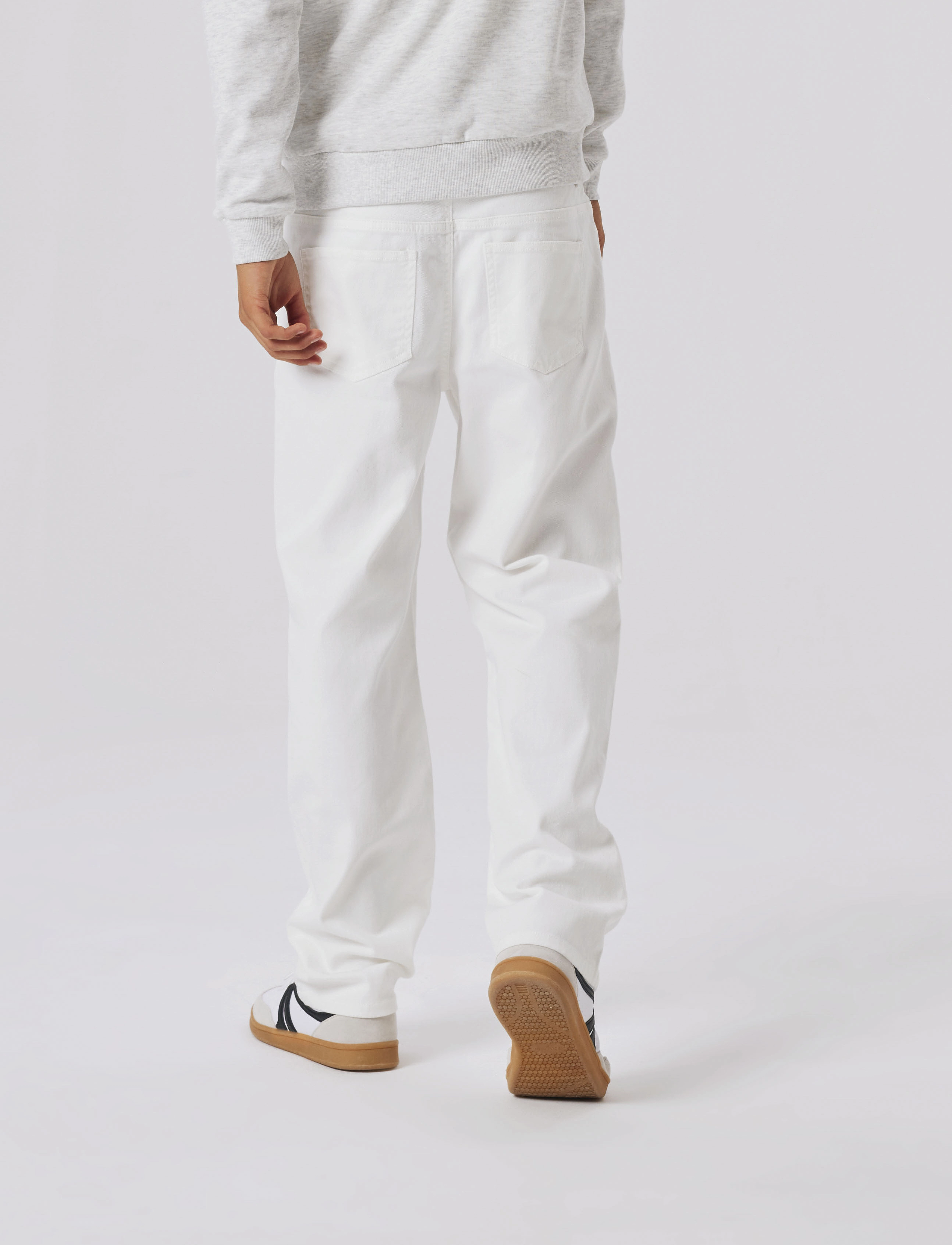 LMTD - NLMTAZZA TWI DAD STRAIGHT PANT NOOS - regular jeans - bright white - 2