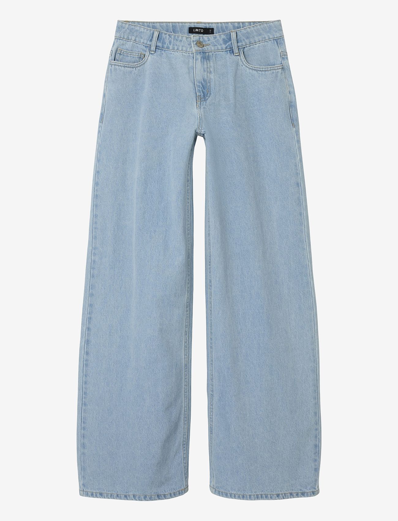 LMTD - NLFKIZZA DNM LW WIDE PANT NOOS - laia säärega teksad - light blue denim - 0