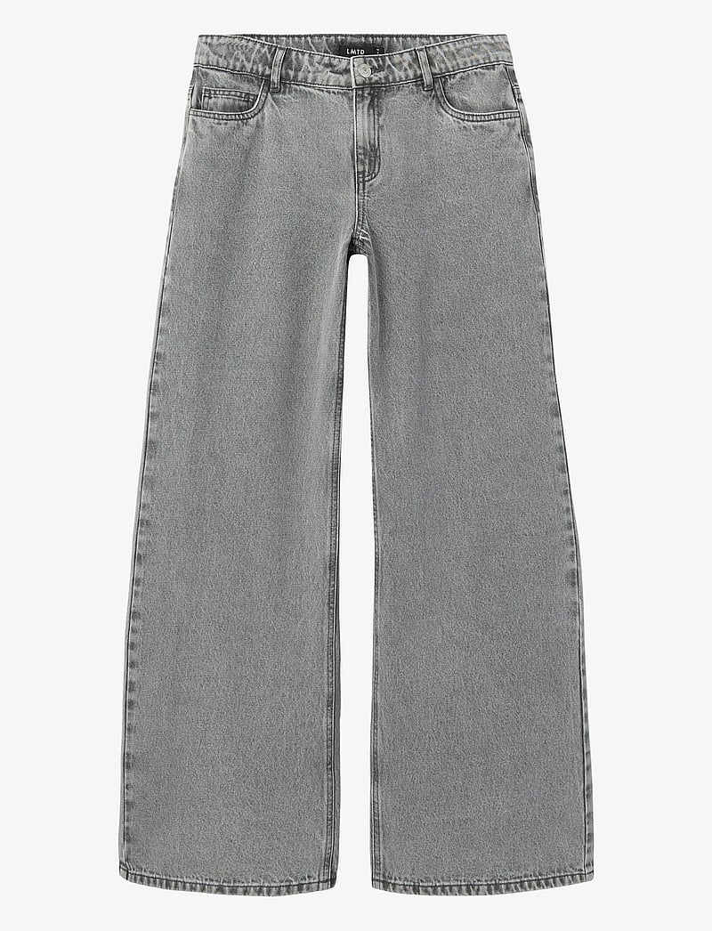 LMTD - NLFKIZZA DNM LW WIDE PANT NOOS - platūs džinsai - light grey denim - 0