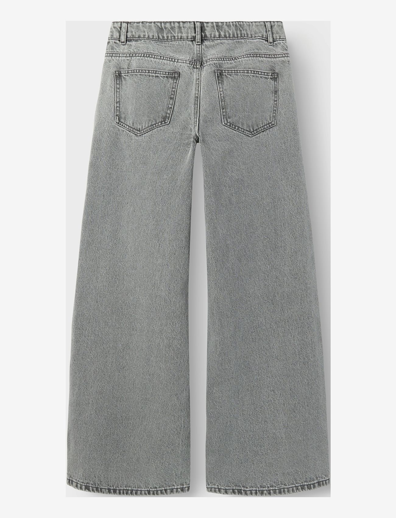 LMTD - NLFKIZZA DNM LW WIDE PANT NOOS - platūs džinsai - light grey denim - 1
