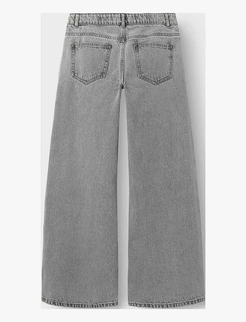 LMTD - NLFKIZZA DNM LW WIDE PANT NOOS - platūs džinsai - light grey denim - 1