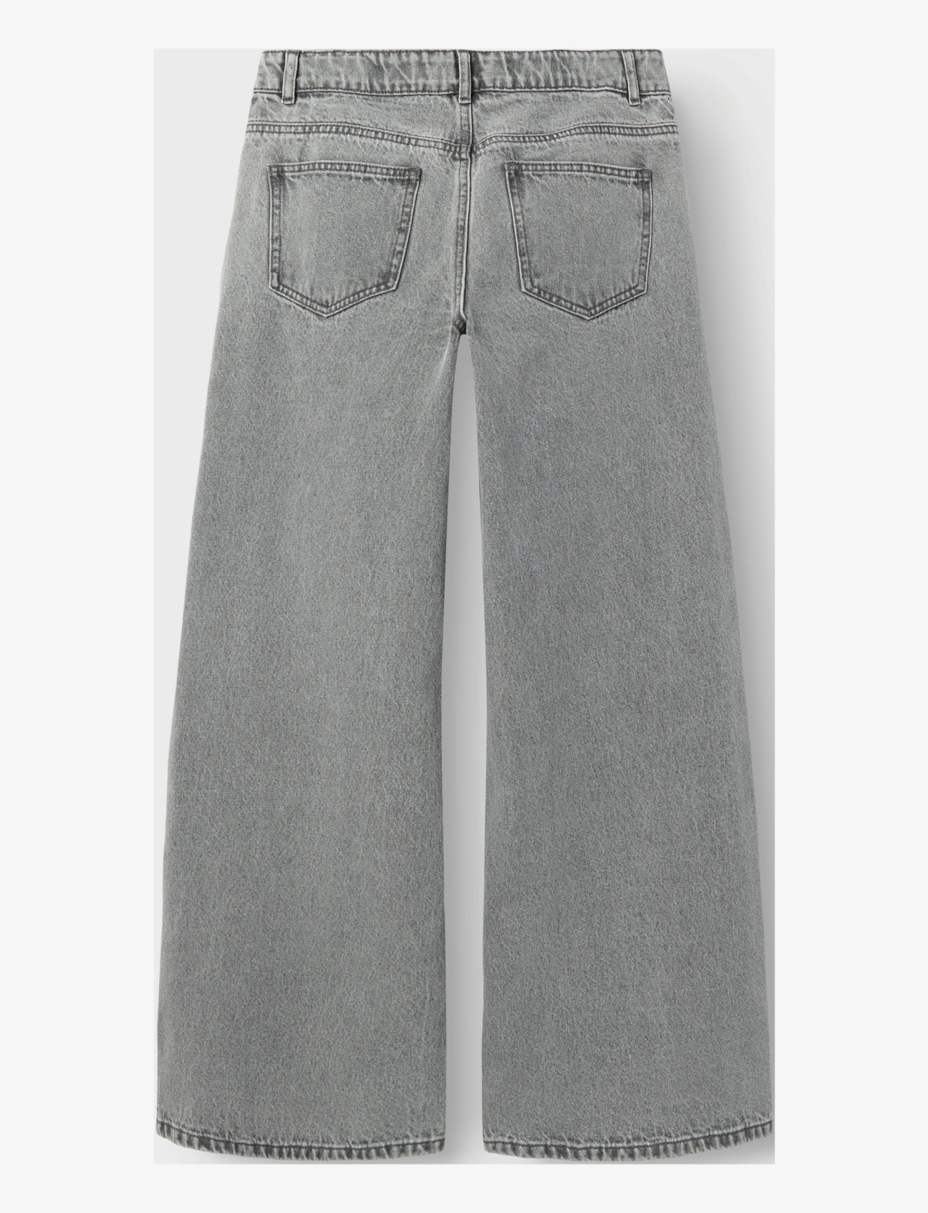 LMTD - NLFKIZZA DNM LW WIDE PANT NOOS - džinsi ar platām starām - light grey denim - 1