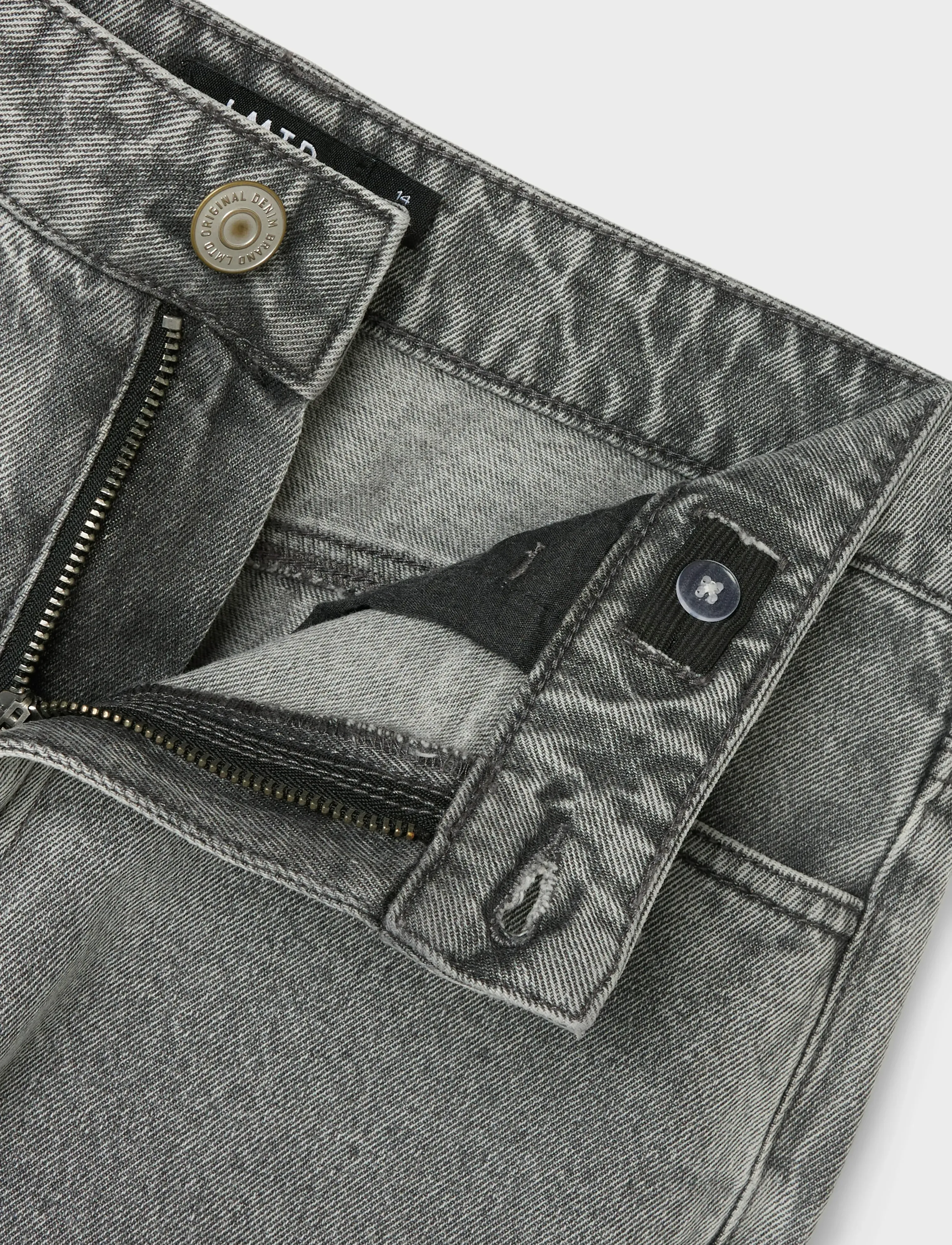 LMTD - NLMKIZZA DNM LOOSE PANT NOOS - rúmar gallabuxur - light grey denim - 2