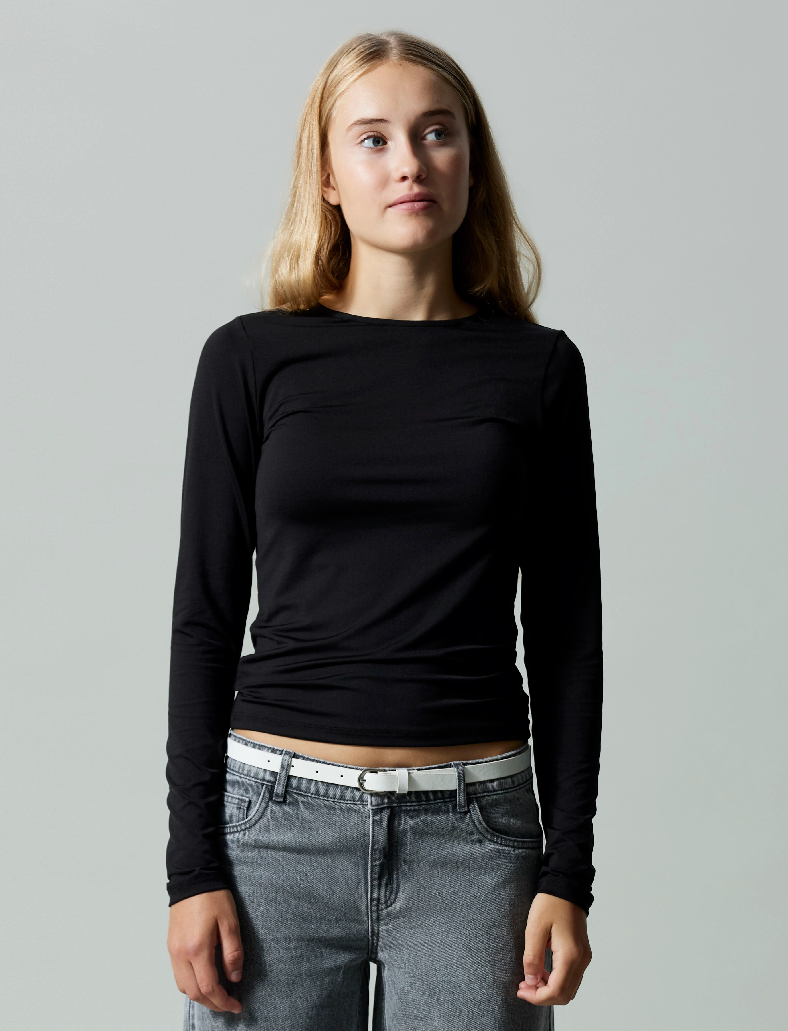 LMTD - NLFDINCI LS SHORT S TOP NOOS - t-krekli ar garām piedurknēm - black - 3