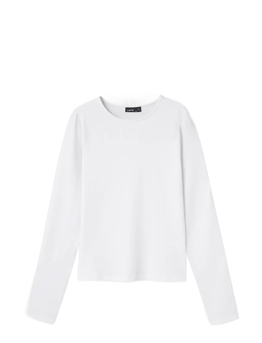 LMTD - NLFDINCI LS SHORT S TOP NOOS - marškinėliai ilgomis rankovėmis - bright white - 0
