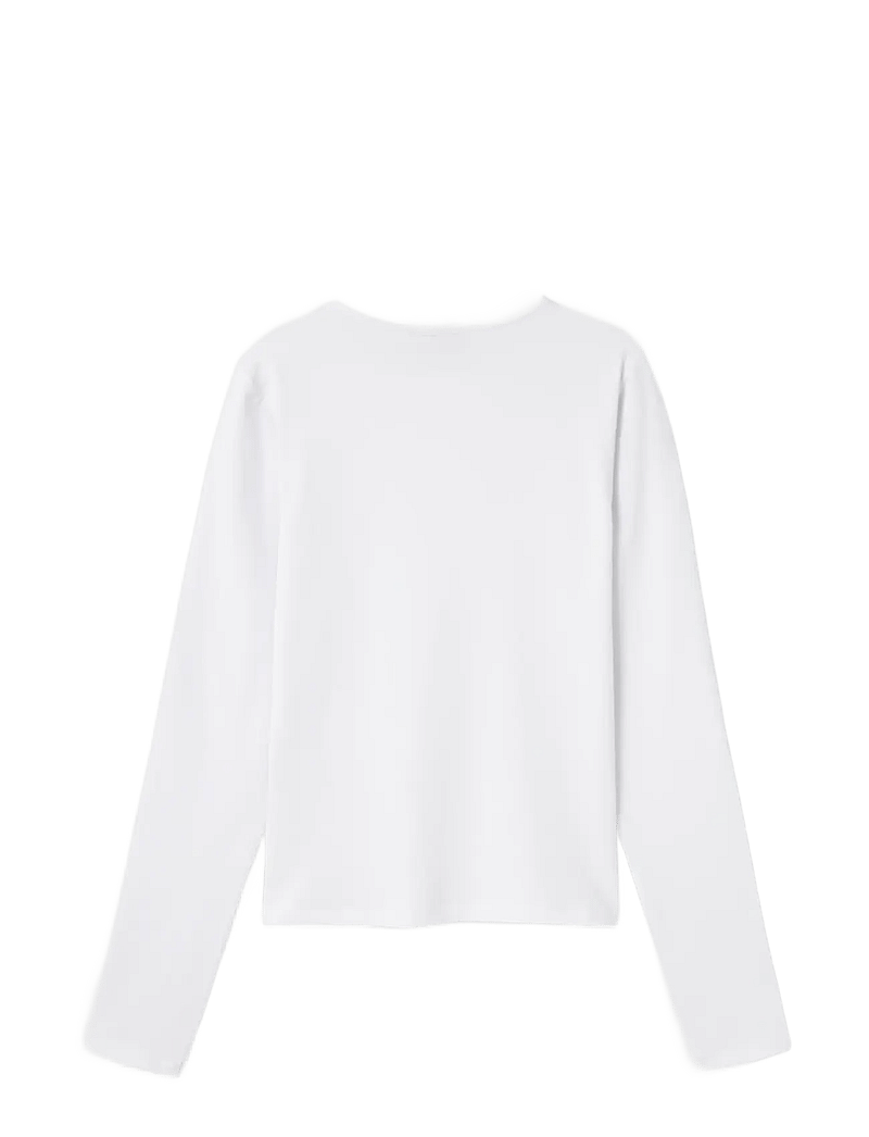 LMTD - NLFDINCI LS SHORT S TOP NOOS - marškinėliai ilgomis rankovėmis - bright white - 1
