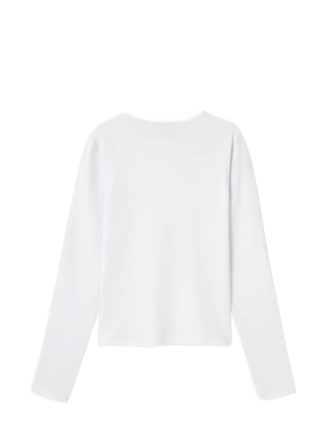 LMTD - NLFDINCI LS SHORT S TOP NOOS - langærmede t-shirts - bright white - 1