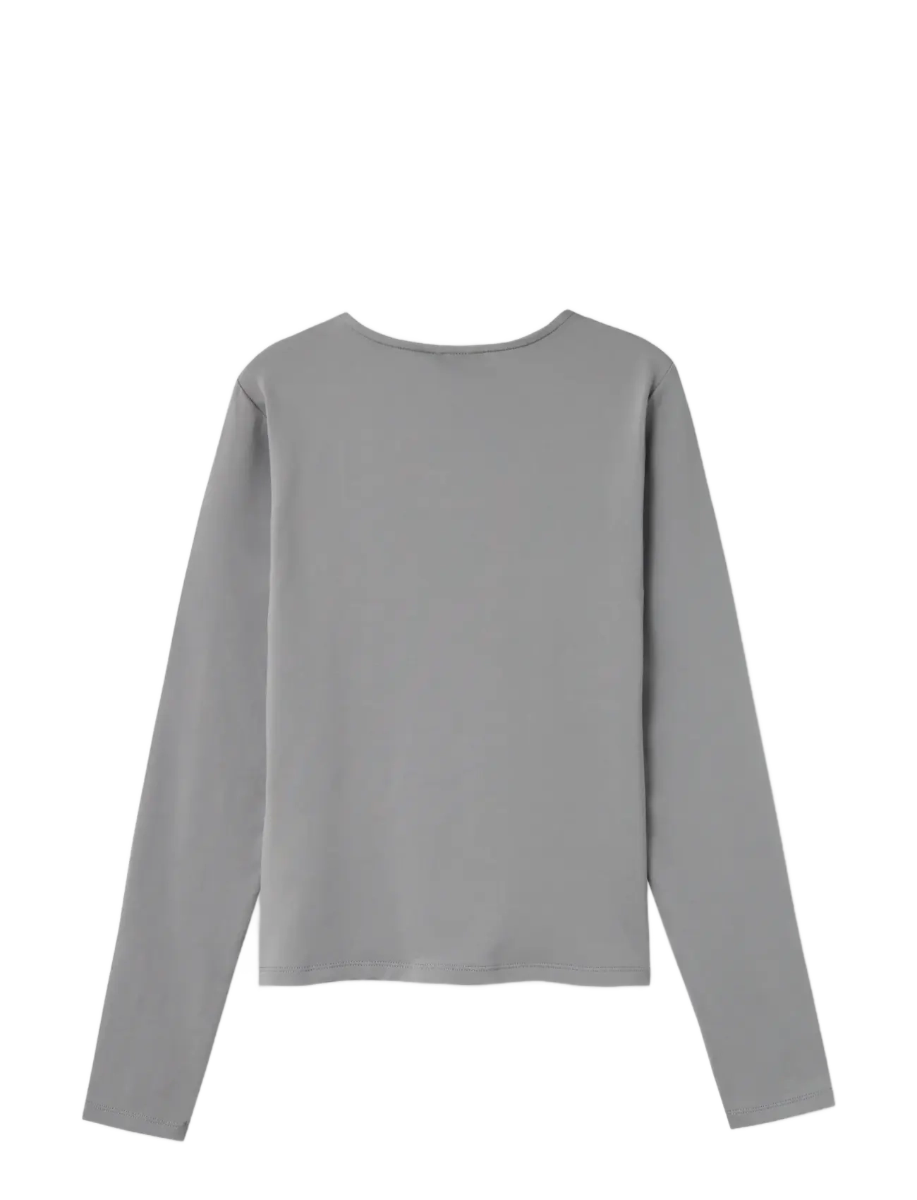 LMTD - NLFDINCI LS SHORT S TOP NOOS - lange mouwen - sharkskin - 1