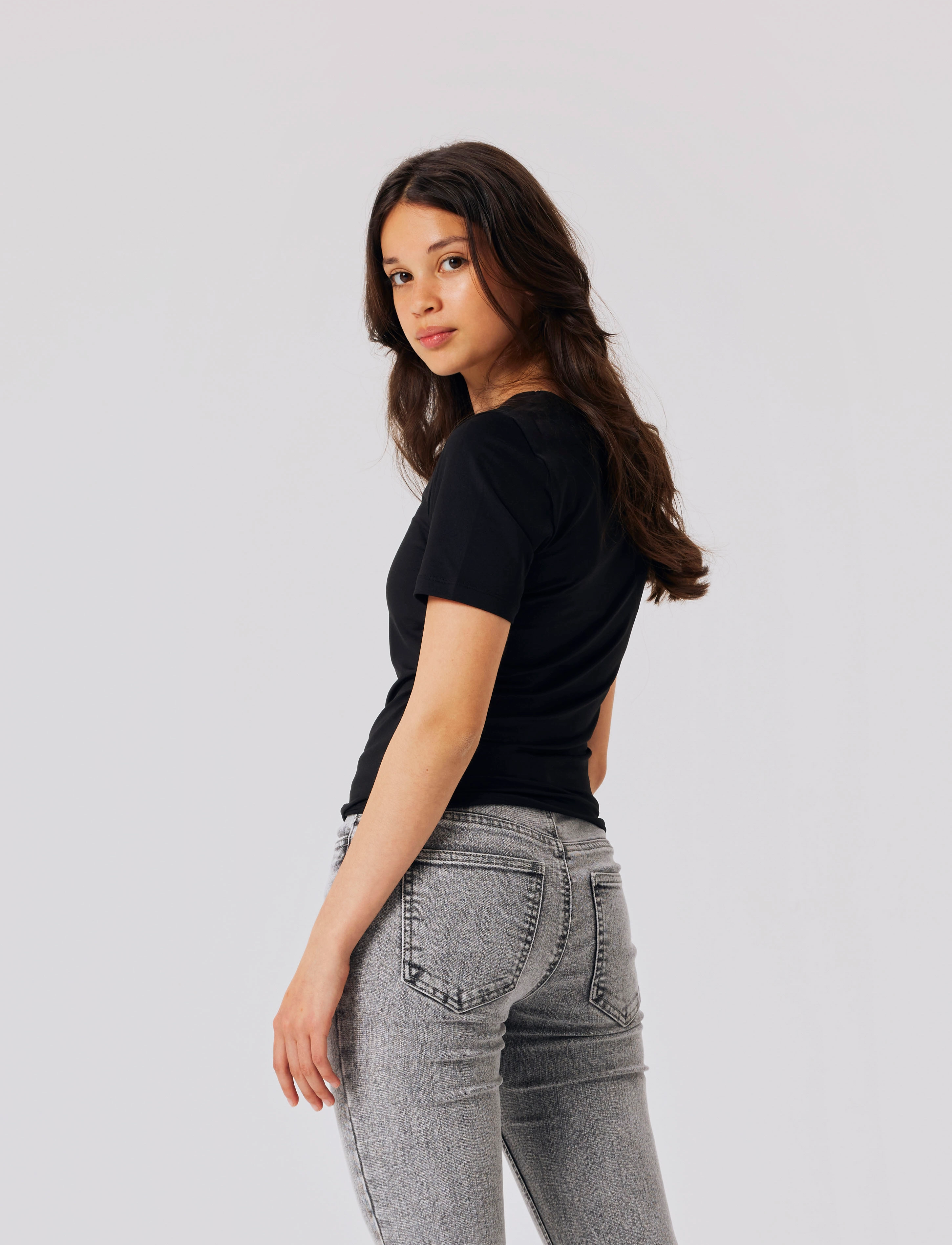 LMTD - NLFDINCI SS SHORT S TOP NOOS - kortärmade t-shirts - black - 3