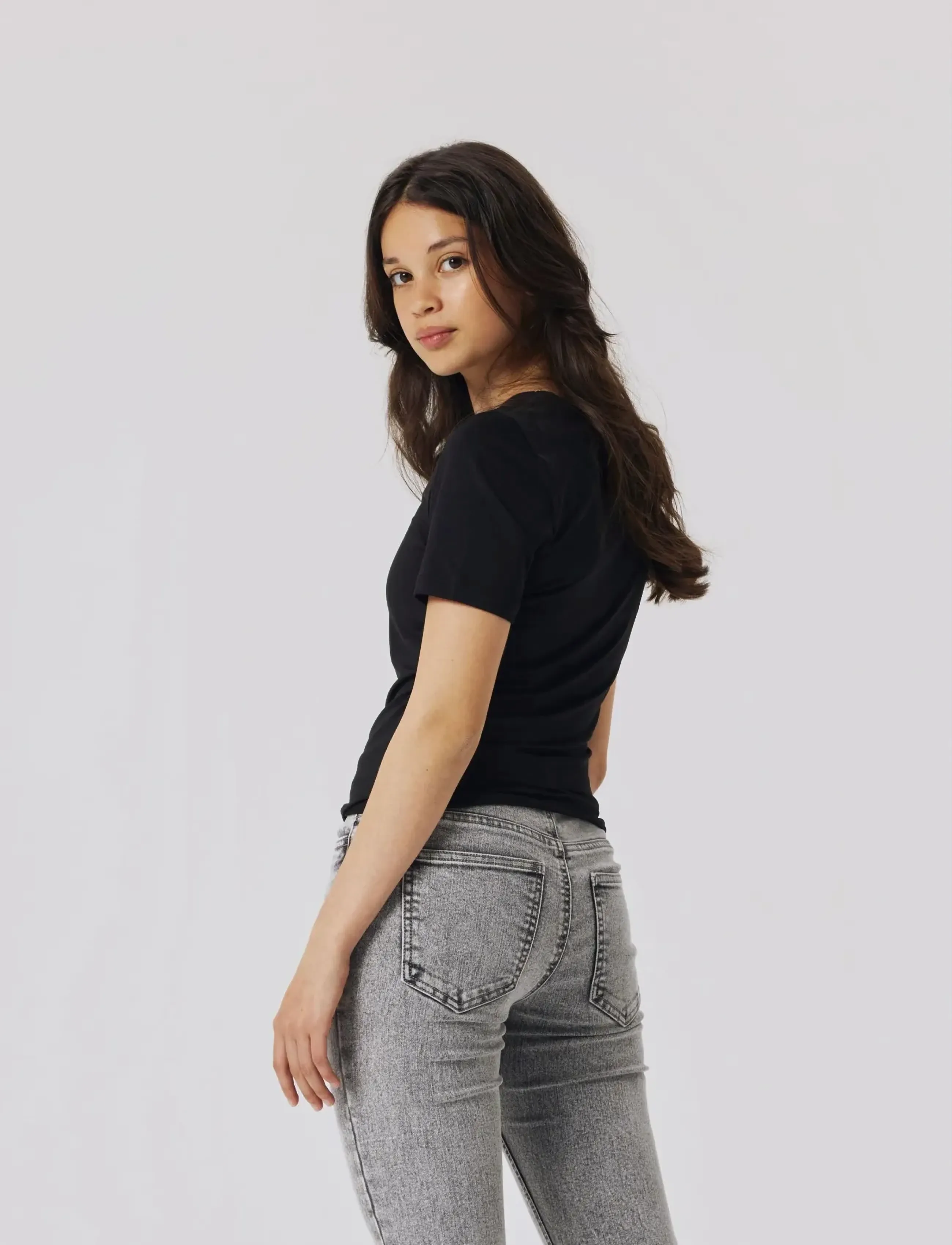 LMTD - NLFDINCI SS SHORT S TOP NOOS - kortärmade t-shirts - black - 5
