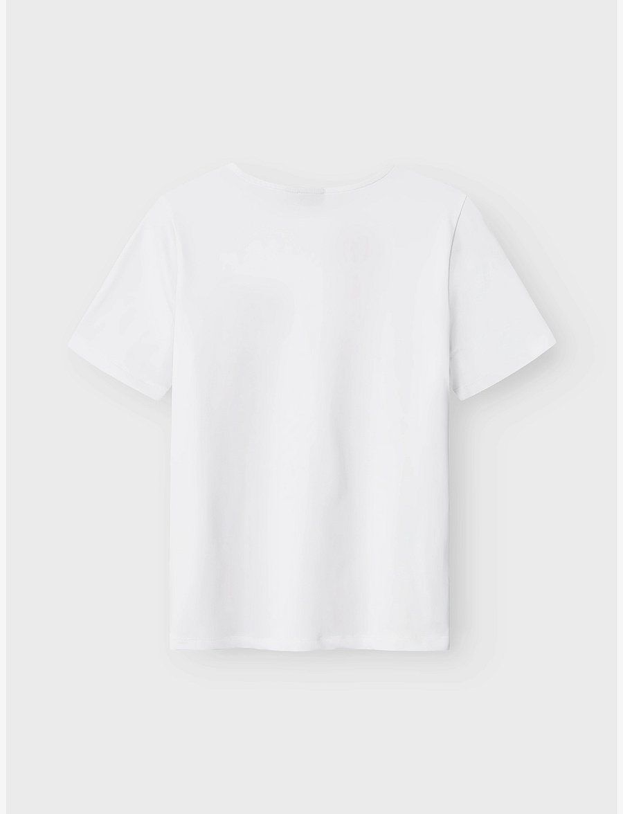LMTD - NLFDINCI SS SHORT S TOP NOOS - kurzärmelige - bright white - 1