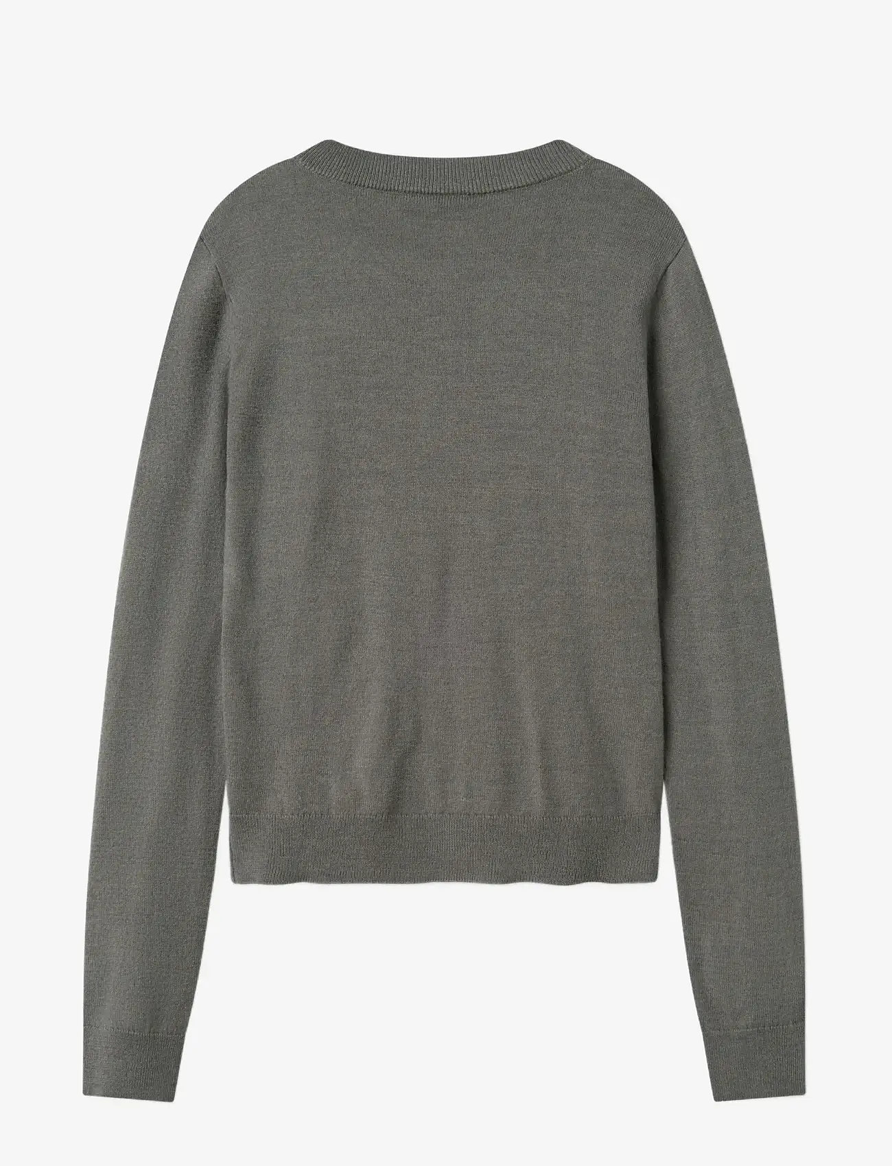 LMTD - NLFDANCY LS SHORT KNIT CARDIGAN - kardiganid - sharkskin - 1