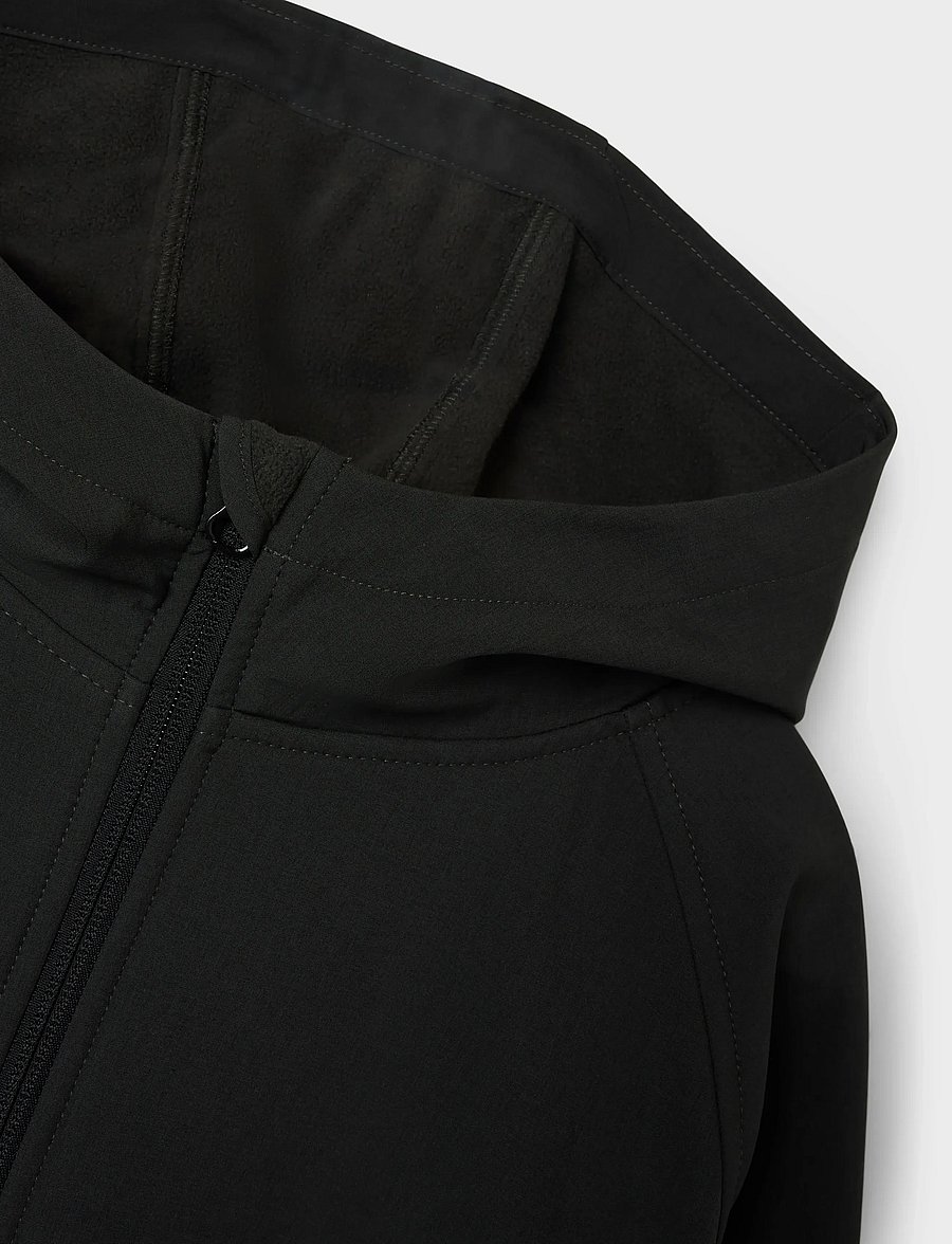 LMTD - NLMALFA08 JACKET LS SOFTSHELL FO - pirate black - 3