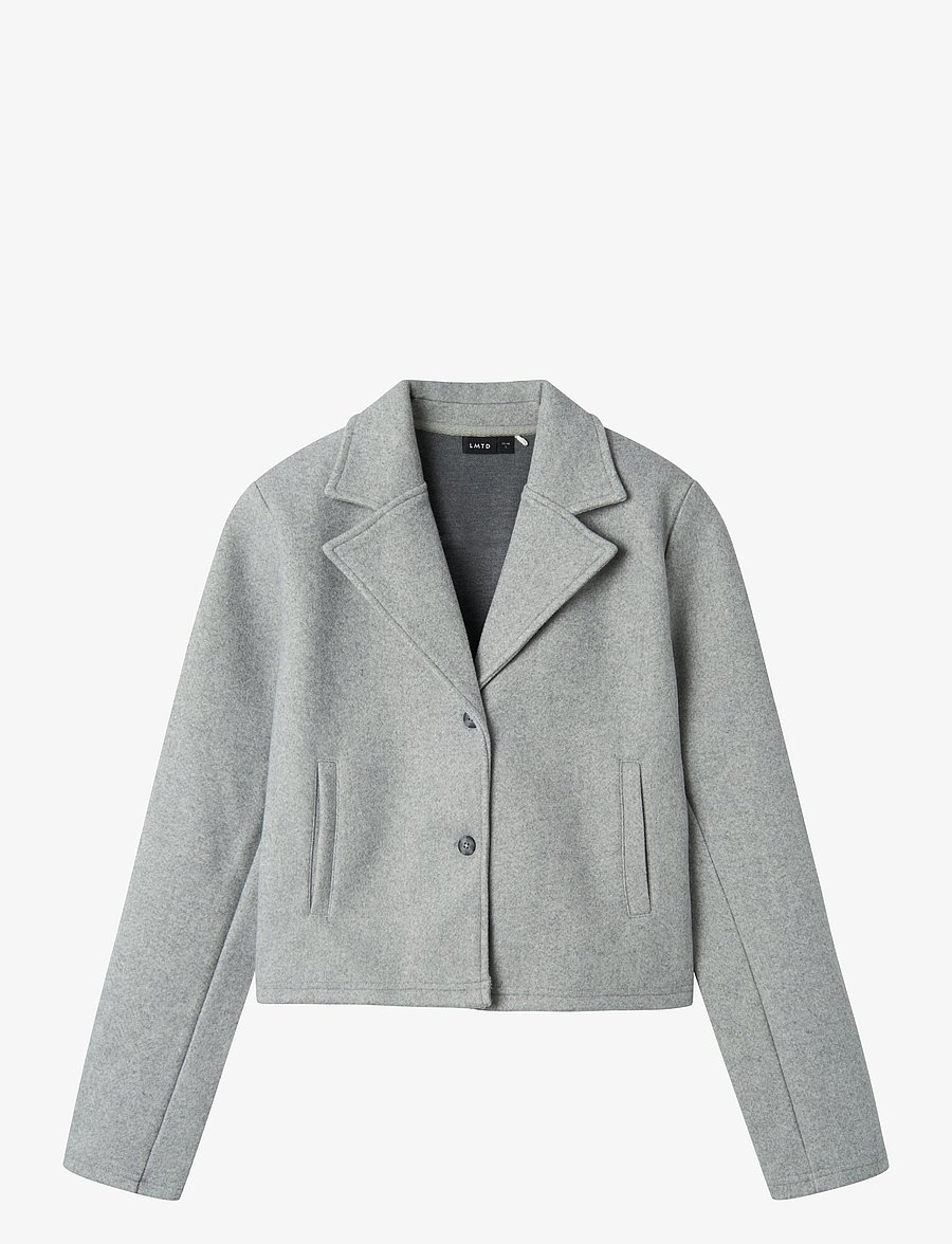 LMTD - NLFLOVE LS SHORT TRENCH COAT - light grey melange - 0