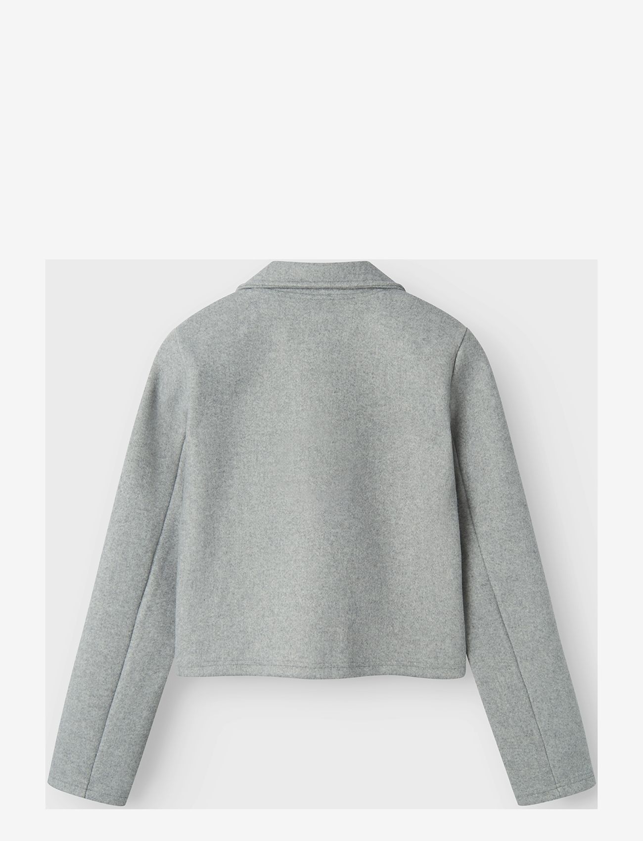 LMTD - NLFLOVE LS SHORT TRENCH COAT - leichte jacken - light grey melange - 1